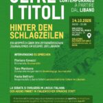 Oltre i titoli : un dialogo sul giornalismo contemporaneo a partire dal Libano